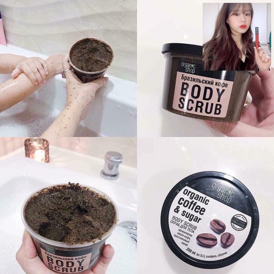 Tẩy da chết toàn thân Organic Coffee & Sugar Body Scrub