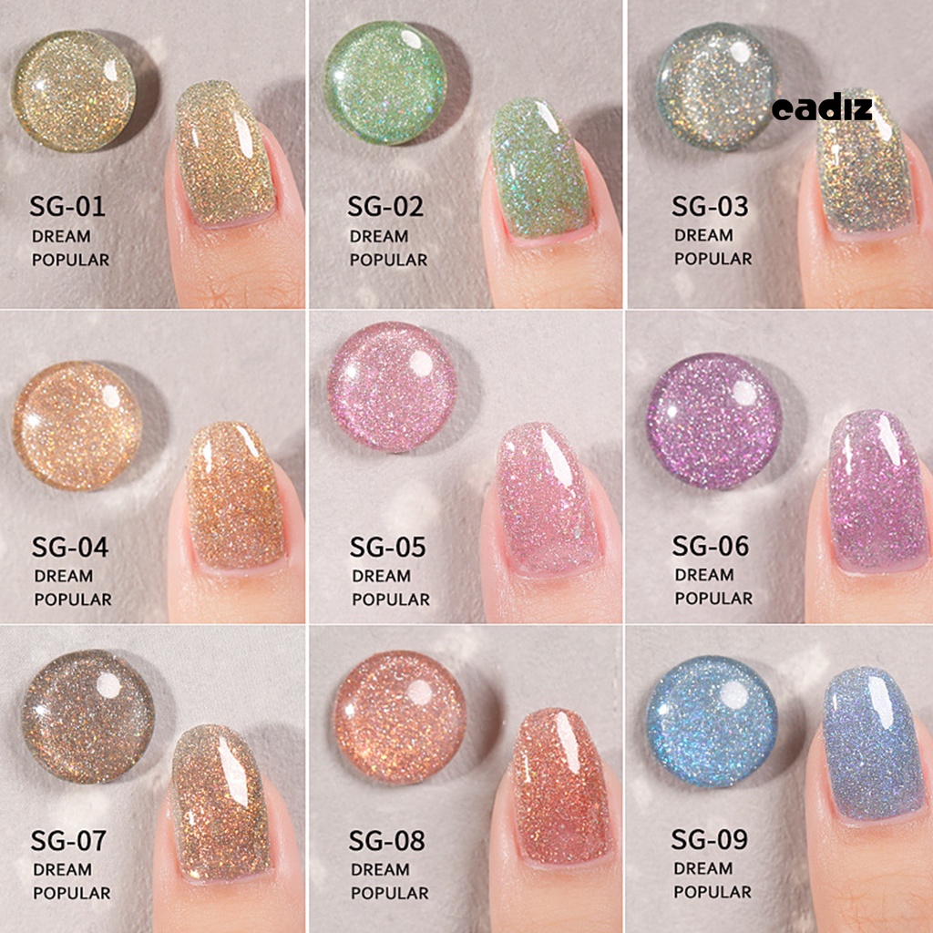 Gel Sơn Móng Tay 7.3ML Hiệu Ứng Lấp Lánh Nhiều Màu Sắc Thông Dụng Cho Nữ