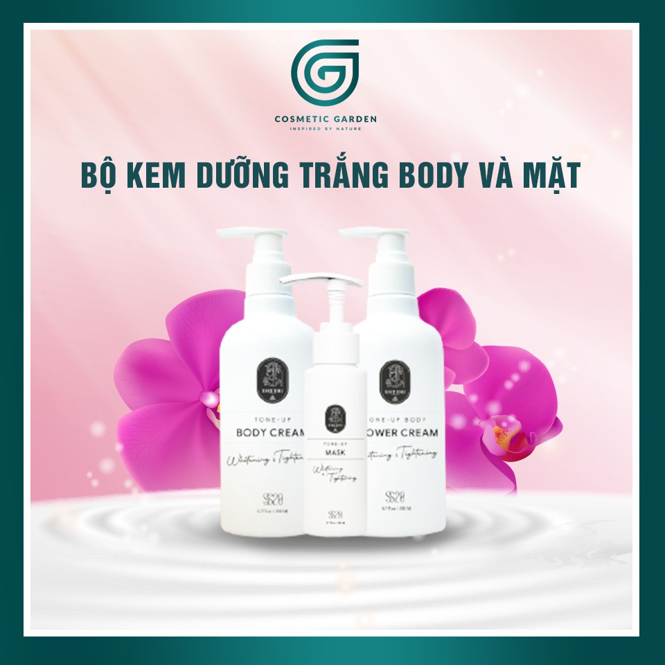 Bộ Sữa Tắm Trắng Da Toàn Thân Sheshi