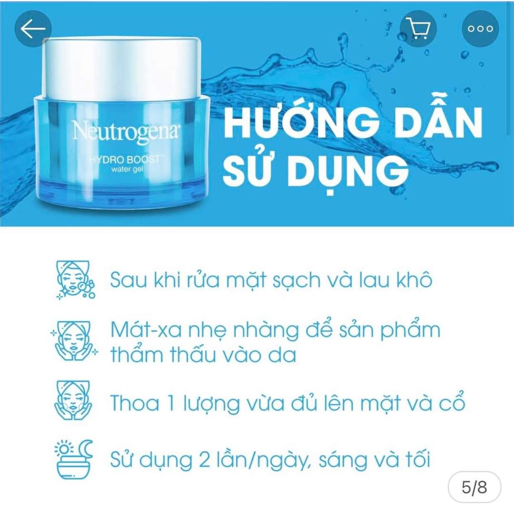 Kem Dưỡng Da Neutrogena  Aqua Gel 50ml