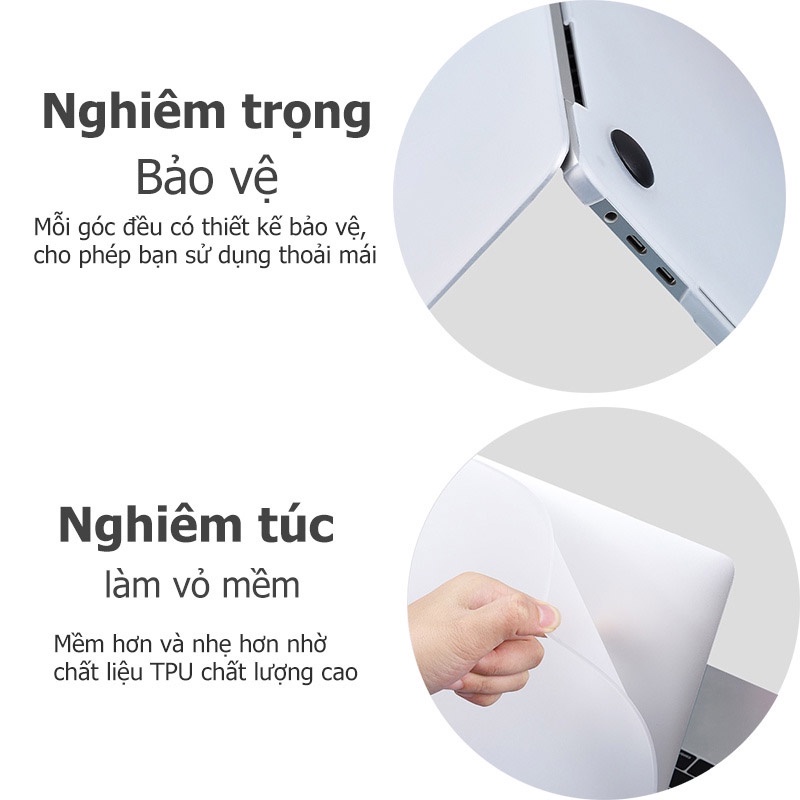 Ốp tpu mềm thích hợp cho MacBook Pro 14 16 inch A2442 Air 13 M1 A2337 A2338 2020 A2179 Pro 13 A2289 A2159 2021