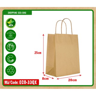 Túi giấy kraft size A5 100 cái/đơn