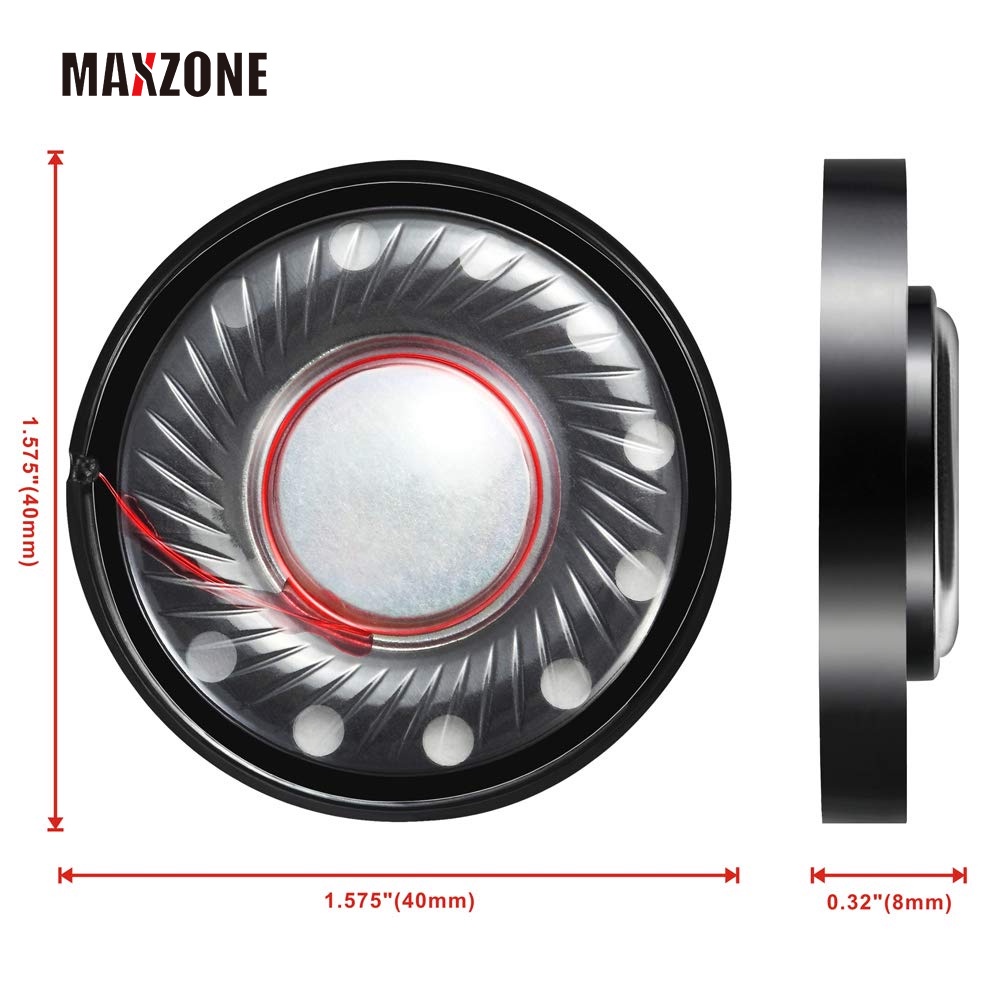 Set 2 trình điều khiển loa thay thế 40mm cho tai nghe Beats By Dre EP Solo Studio 1.0 2.0 3.0 1 2 3 B0500 B0501 Pro Detox