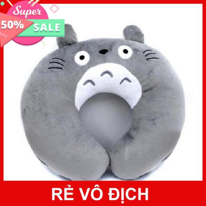 [FREESHIP - CAO CẤP] Gối kê cổ gối chữ U Totoro chất liệu vải nhung cao cấp