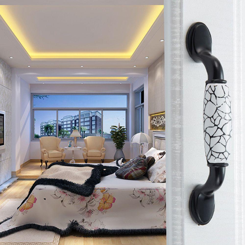KRNY Tay Nắm Cửa Tủ Bằng Gốm Màu Đen