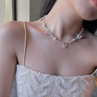 Dây chuyền hạt cườm hình bướm - Ichi.sg