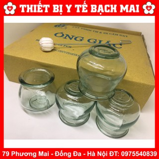 Bộ 12 Ống Giác Hơi Thủy Tinh Dùng Lửa + Kèm Cây Châm Lửa