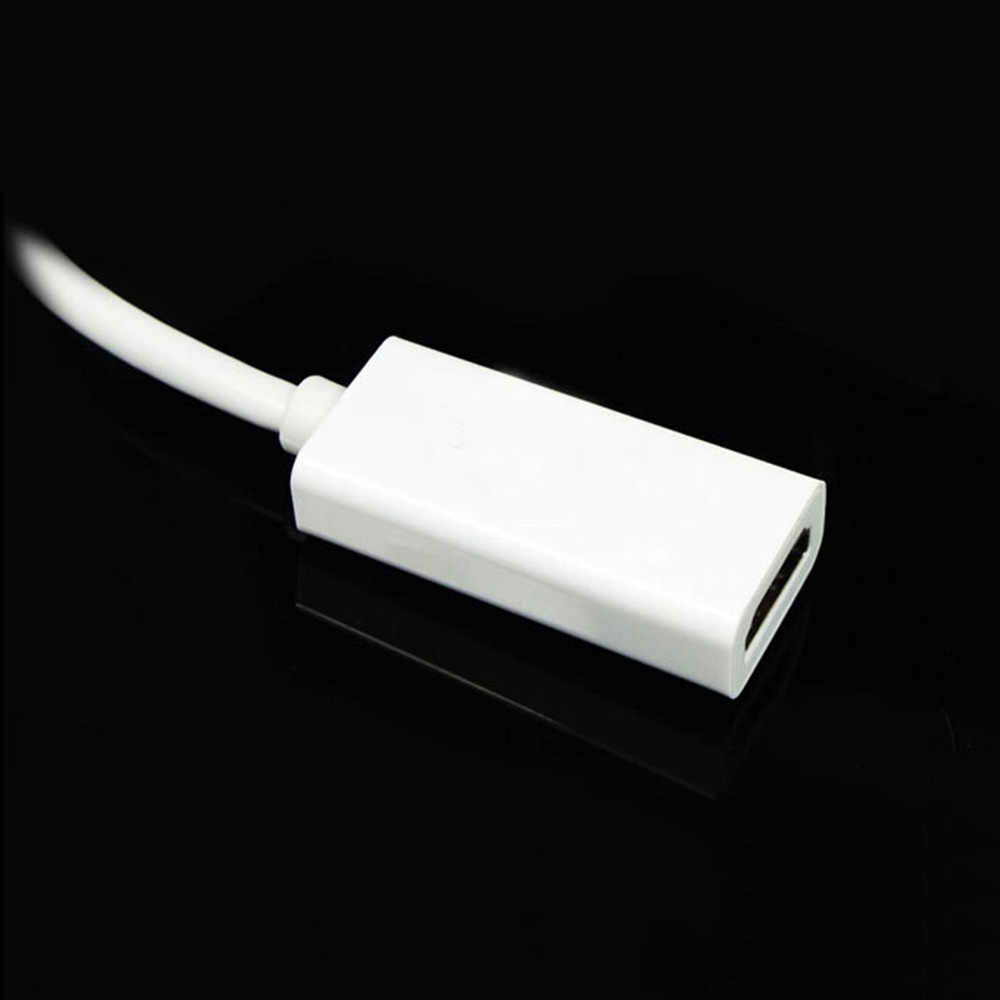 ❀SIMPLE❀ Home Supply Adapter High Speed Cable Mini Display Port DP To HDMI New White Electronic HD Thunderbolt