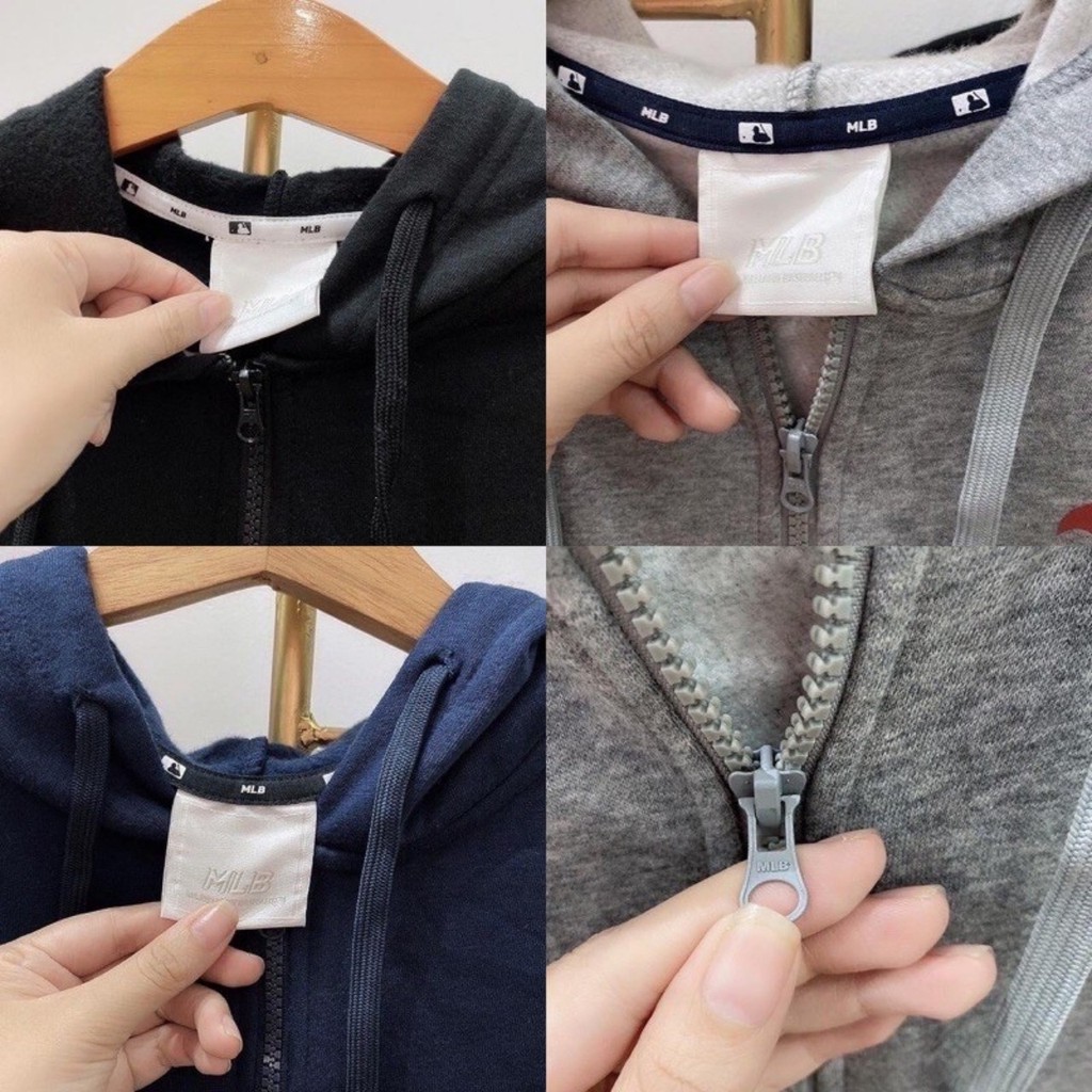 Áo khoác hoodie phối khóa zip in hình M. L.B xuất khẩu