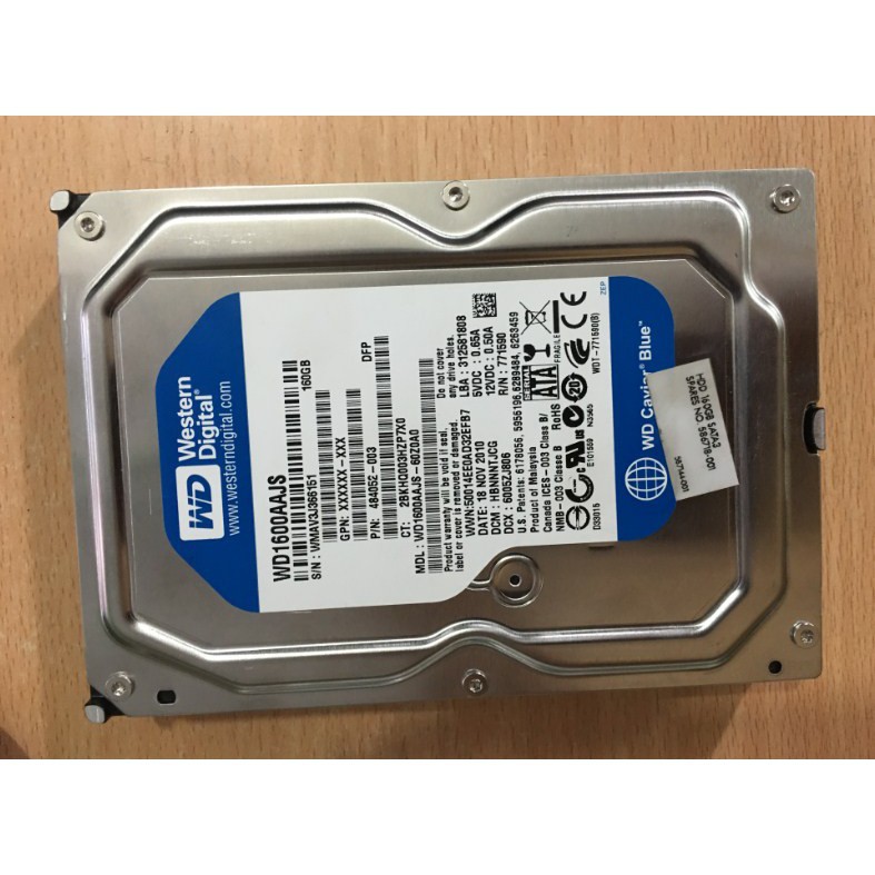 Ổ cứng hdd pc 3.5 tháo máy bộ nhật 160gb chính hãng | BigBuy360 - bigbuy360.vn