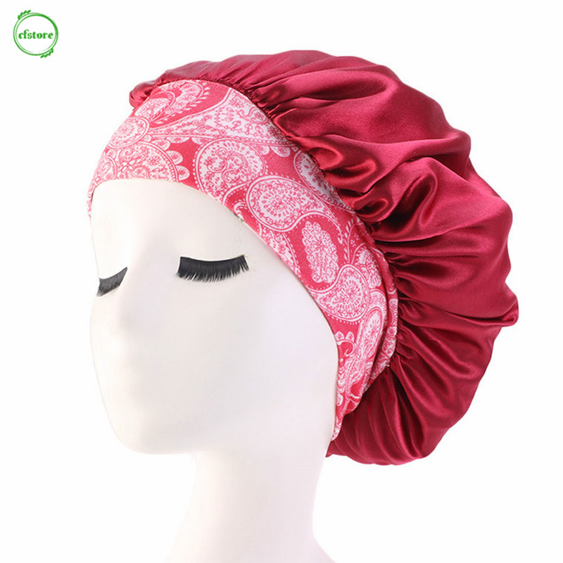 [Hàng mới về] Mũ trùm đầu chăm sóc tóc khi ngủ thiết kế co giãn thoải mái nhiều màu sắc