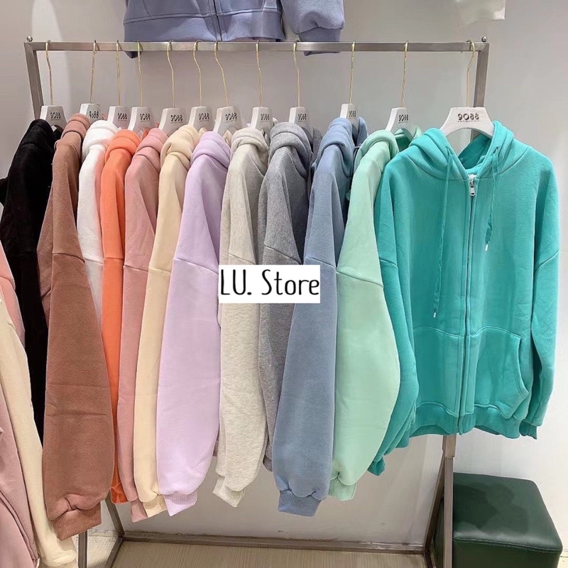 Khoác SWEATER NỈ TRƠN CHẦN BÔNG DÀY DẶN Form Rộng Unisex
