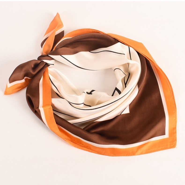 khăn lụa vuông họa tiết HÀN QUỐC-choàng cổ cao cấp 70x70cm Khăn bandana lụa ThyThy,áo choàng-HOT