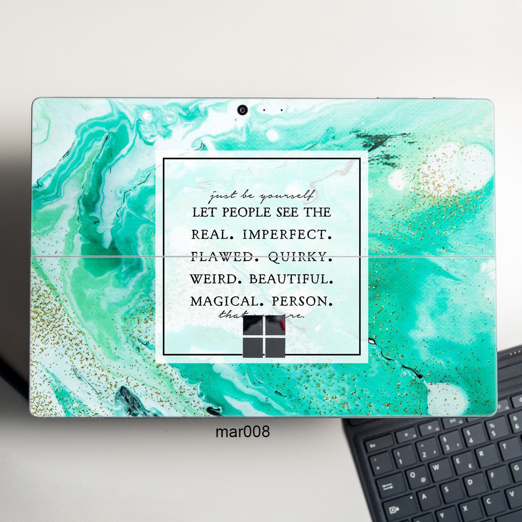 Skin dán hình vân Marble x02 cho Surface 3 2015; Go, Go 2, Go 3; Pro 2 3 4 5 6 7 8 9 X