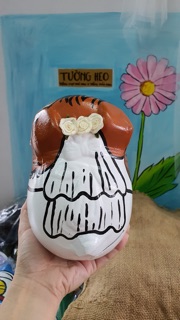 Heo đất handmade - cô dâu