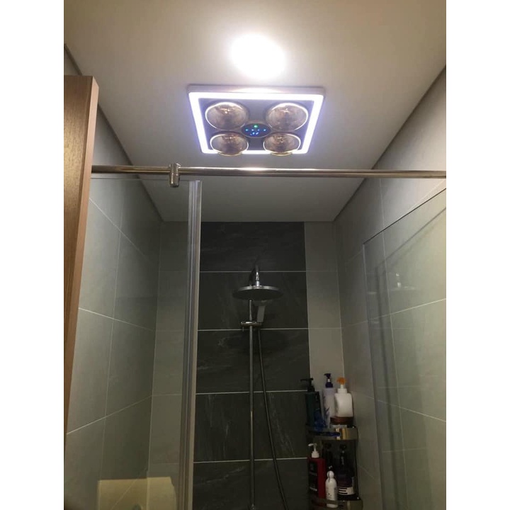 ĐÈN SƯỞI NHÀ TẮM SWONSAN 4 BÓNG ÂM TRẦN 4L1BN CÓ CÔNG TẮC ON/OFF &amp; ĐIỀU KHIỂN TỪ XA - TIẾT KIỆM ĐIỆN NĂNG