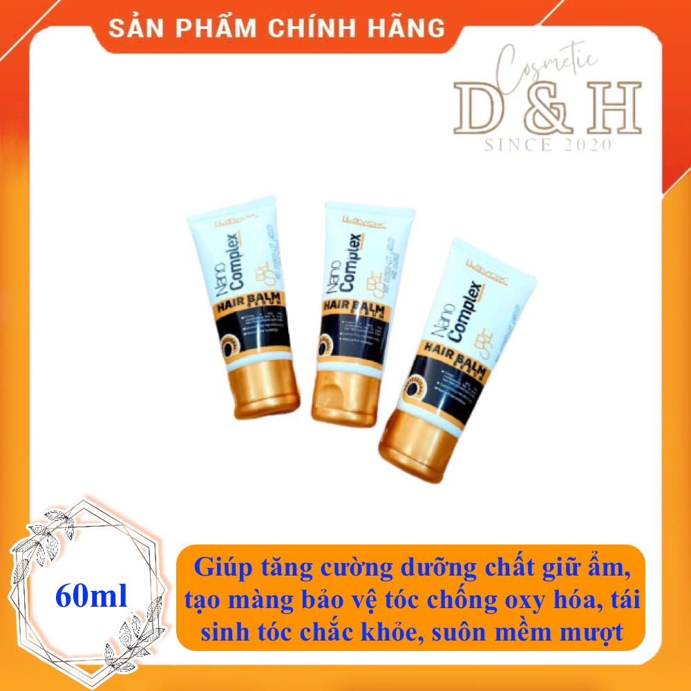 Serum siêu dưỡng, bóng tóc LAVOX NANO COMPLEX HAIR PALM 60ml tăng cường dưỡng chất giữ ẩm