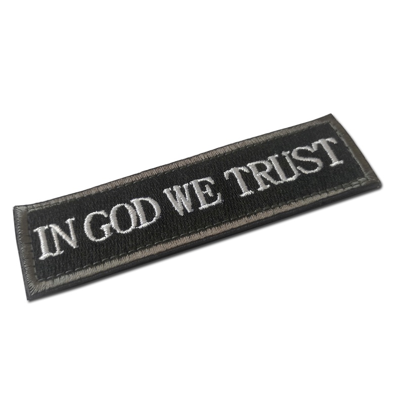 Miếng Vá Quần Áo Dài Thêu Chữ IN GOD WE TRUST ON TARGET