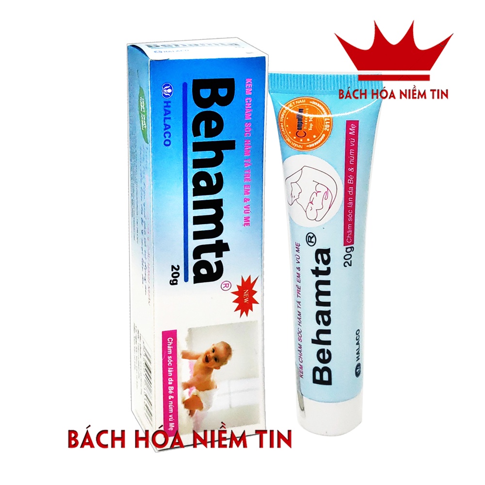 Kem giảm hăm da Behamta - giúp giảm hăm tã, mẩn ngứa, đỏ da - dùng cho bé và mẹ - thành phần cúc la mã, hạnh nhân