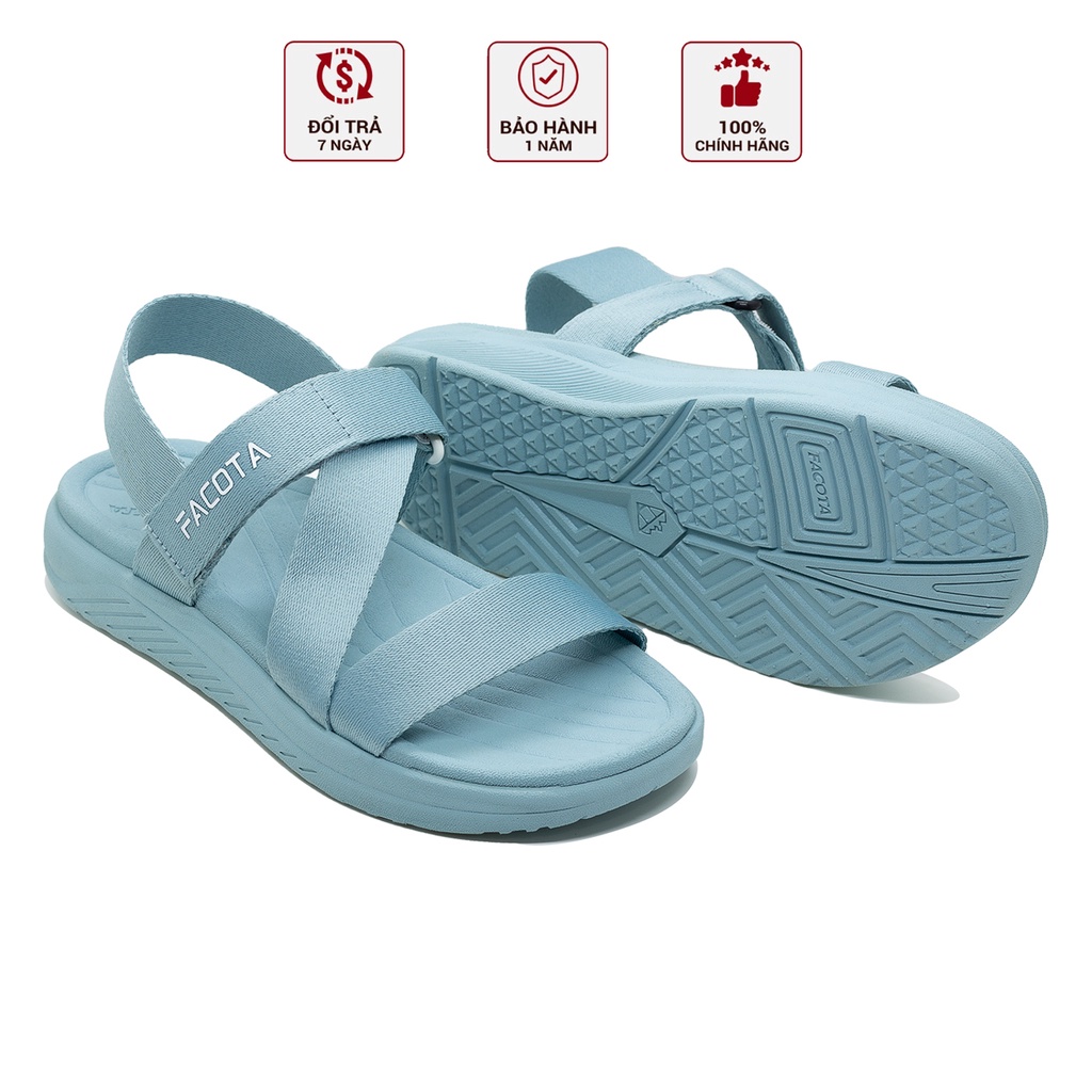 Giày sandal nữ quai dù V6 cao cấp đi học chính hãng R06 xanh ngọc