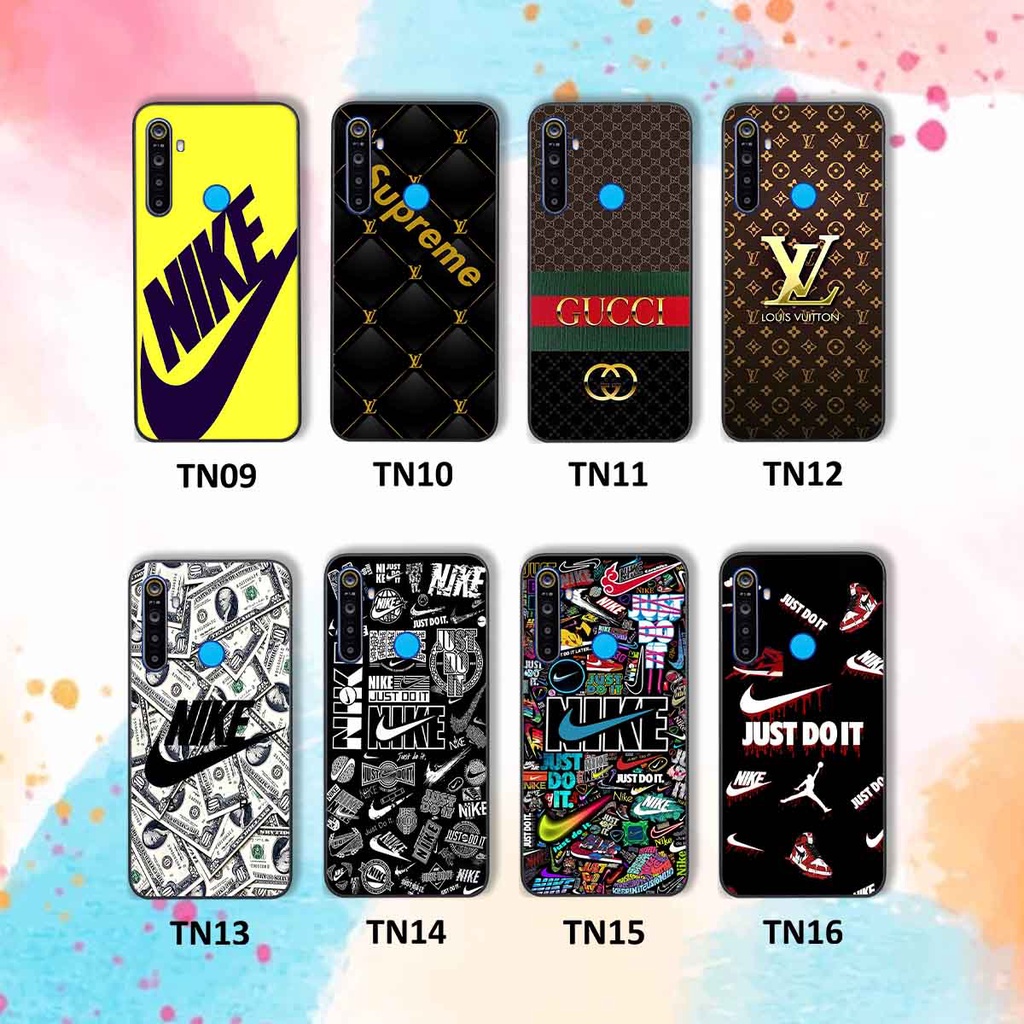Ốp Realme 5 / 5 Pro / C3 in hình thương hiệu L.V, N.I.K.E cá tính, đẳng cấp