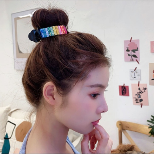 Kẹp Tóc Càng Cua Cầu Vồng Tiệm Thêu Việt