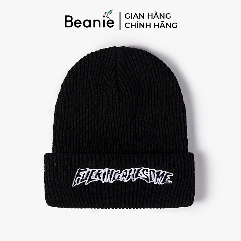 Mũ Len Thêu Chữ Phong Cách Hip Hop Giới Trẻ BEANIE, Nón Len Hàn Quốc Nam Nữ Đẹp Cao Cấp Mùa Đông B029