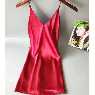 xả kho giá sốc Váy ngủ 2 dây lụa satin gợi cảm Đầm ngủ hai dây quyến rũ dành cho bạn nữ
