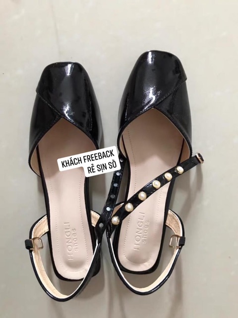 Giày bệt gắn đá quai ngọc(KÈM ảnh e tự chụp phía cuối nhé) | BigBuy360 - bigbuy360.vn