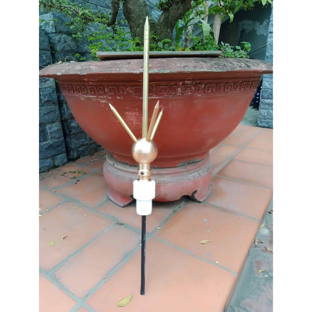 Kim chống sét bằng đồng model AT - 020, Kim thu bằng đồng