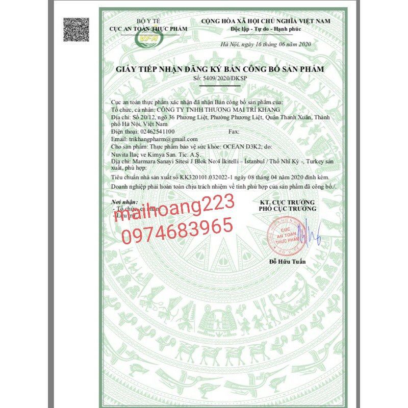 OCEAN D3K2 - vitamin d3 và k2 dạng xịt và nhỏ giọt cho bé yêu