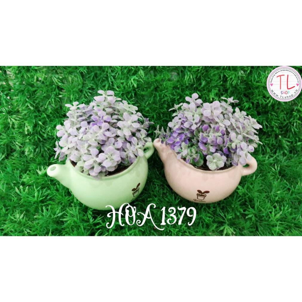 Bình hoa trà xinh xắn - Chậu hoa trang trí