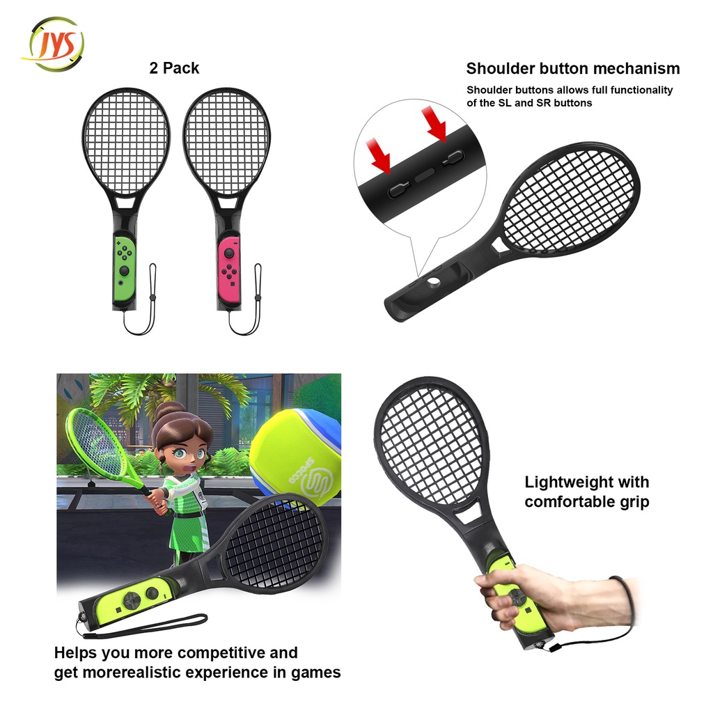 Nintendo Bộ Phụ Kiện 9 Trong 1 Gồm Vợt Đánh Golf/ Vợt Tennis/Chân Dây Đeo Chân/Khóa Tay Cho Nintendo Switch / Switch Oled / Joycon