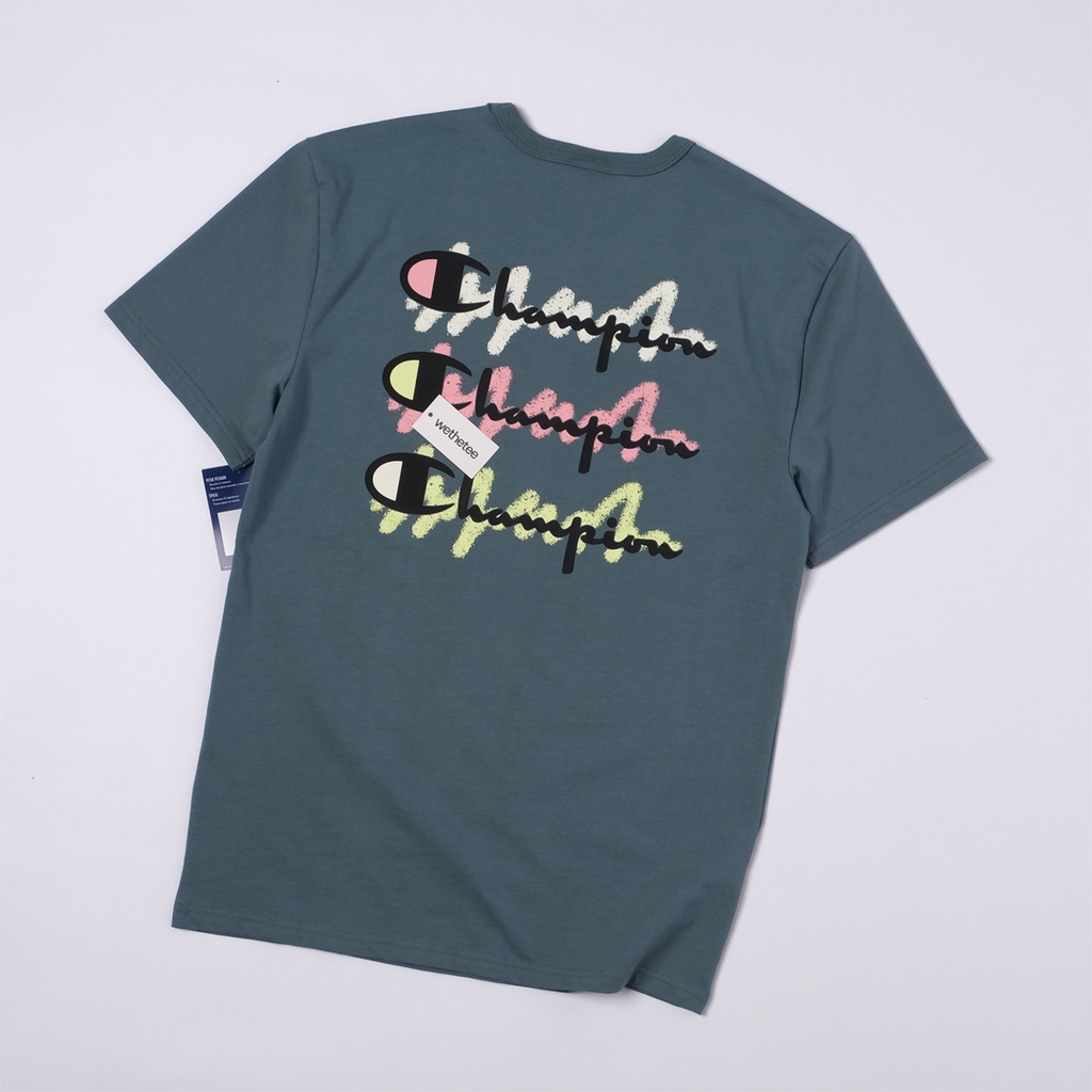 Áo Champion Heritage Airbrush Logo, Carefree Teal
