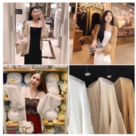 Áo lưới - Áo cardigan mỏng đi biển loại 1 hàng quảng châu 😍 ༴