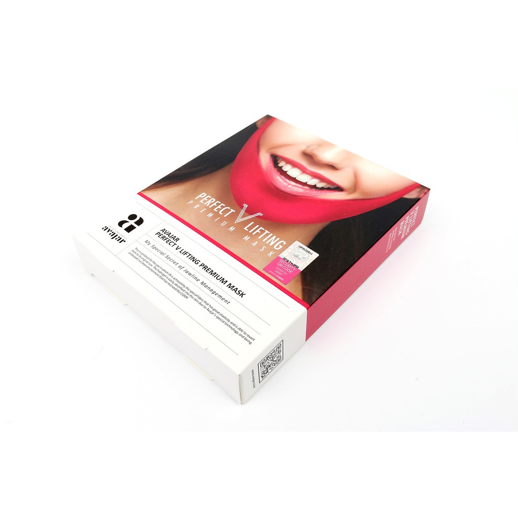 (Giá sỉ) (Có tem kiểm định) Mặt Nạ Tạo Hình V-Line Giúp Nâng Cơ, Giảm Mỡ Thừa Avajar Perfect V Lifting Premium Mask
