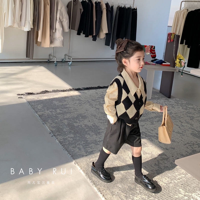 Áo Cardigan Dệt Kim Phong Cách Hàn Quốc Thời Trang Xuân Thu Mới Cho Bé Gái