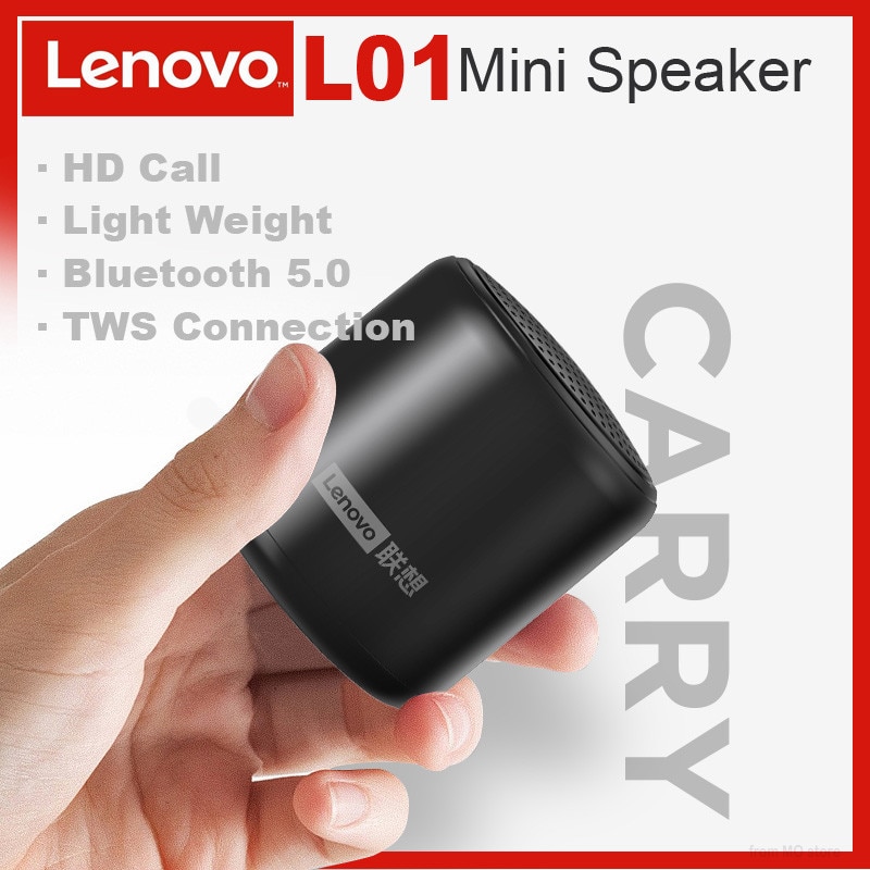 Loa Bluetooth Lenovo L01 Không Dây Âm Thanh 3D Có Mic ChấT LượNg Cao