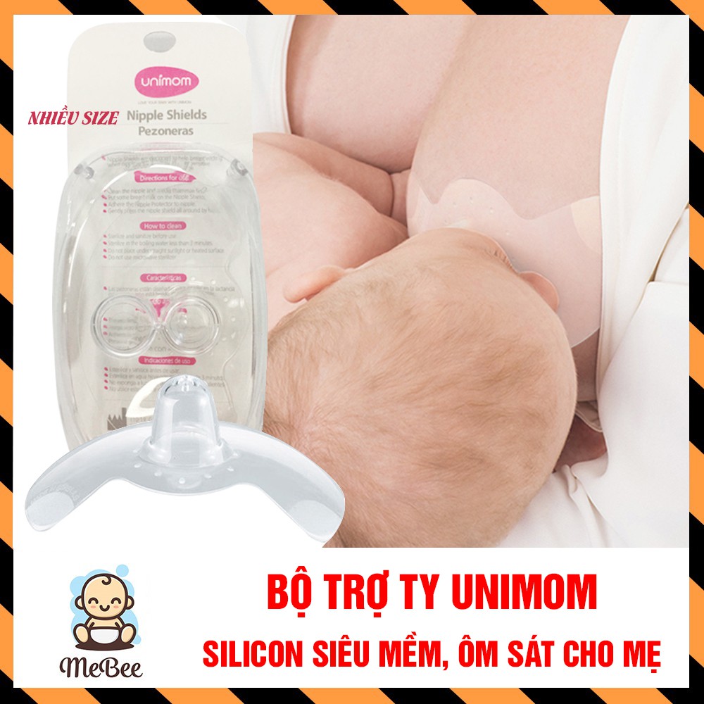 Bộ Trợ ti Unimom Hàn quốc silicon siêu mềm cho bé