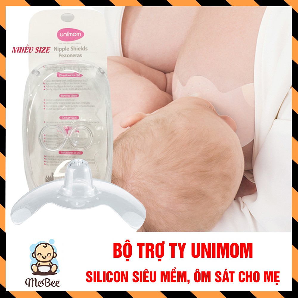 Bộ Trợ ti Unimom Hàn quốc silicon siêu mềm cho bé