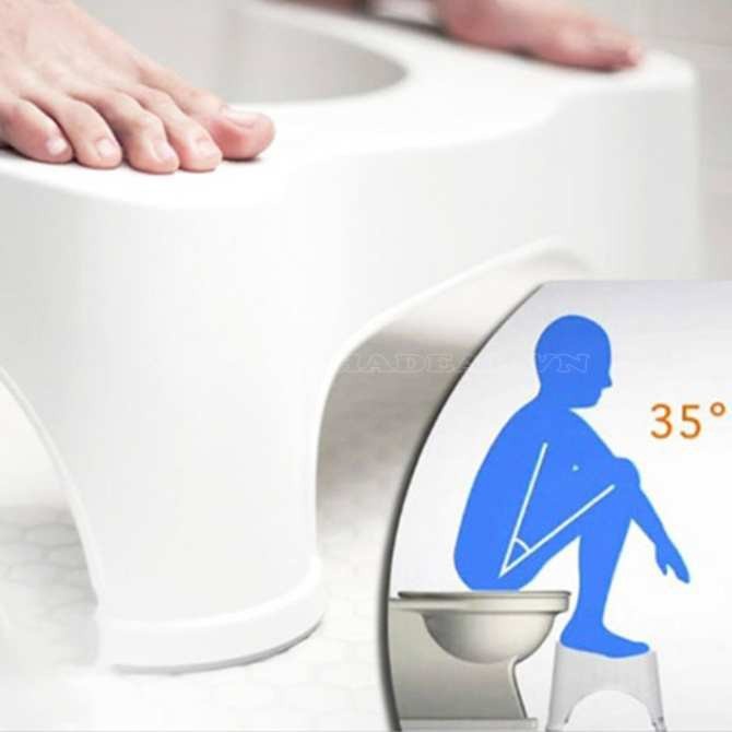 Ghế Kê Chân Hỗ Trợ Đi ToiLet - Chống Táo Bón,ghế vệ sinh - Thương Hiệu Nhựa Việt Nhật