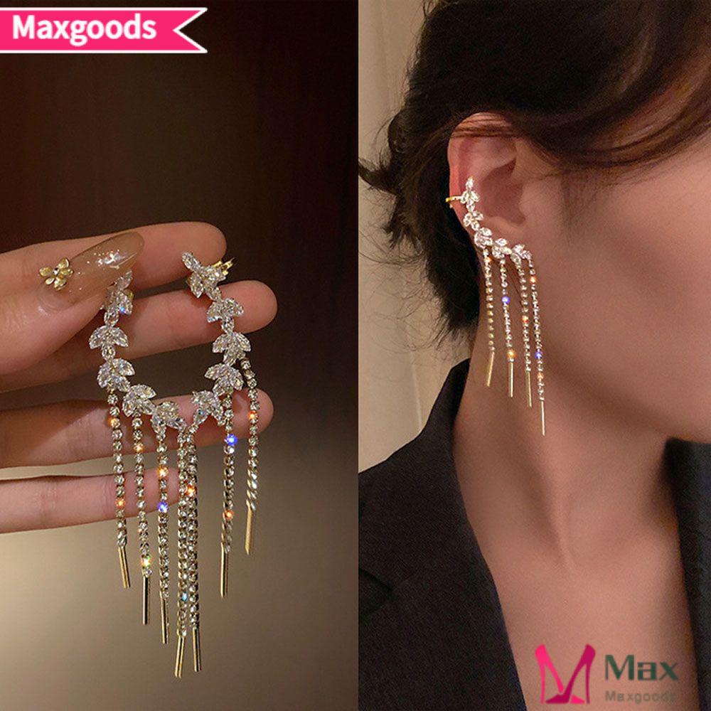 Bông Tai Dạng Kẹp Phối Dây Xích Cá Tính|Kẹp Tai Thời Trang Cá Tính Độc Đáo