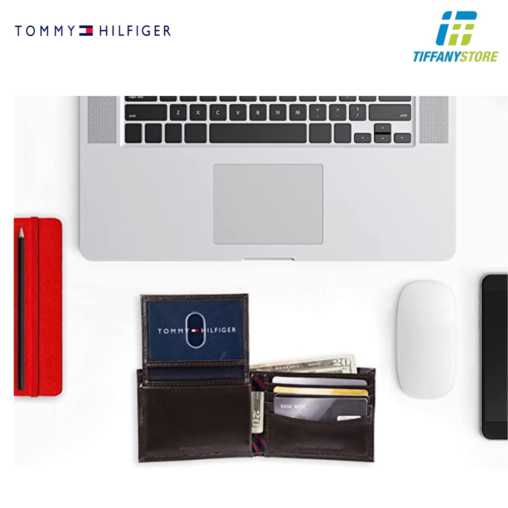 Ví nam Tommy Hilfiger Mens Cambridge Passcase - Màu nâu 5675/02 - Chính hãng