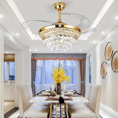 Đèn quạt MONSKY TAKAMA động cơ đồng 3 chế độ ánh sáng cánh cụp xòe cao cấp điều khiển từ xa