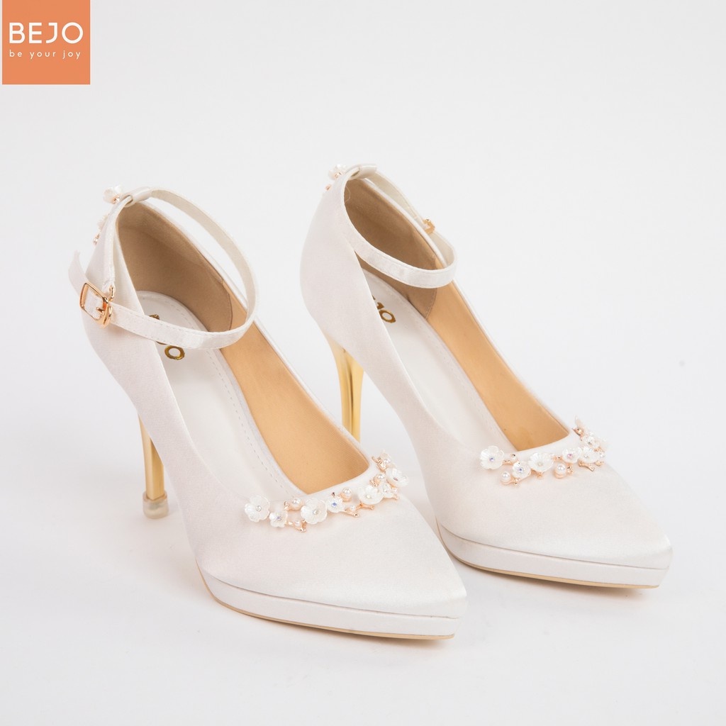 GIÀY CƯỚI - GIÀY CÔ DÂU BEJO H94.05 HOA MAI LỤA - WEDDING SHOES