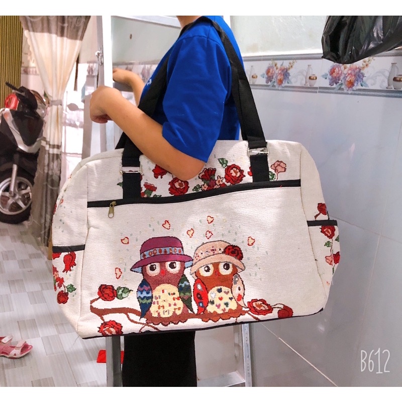 Túi thổ cẩm du lịch đại siêu to