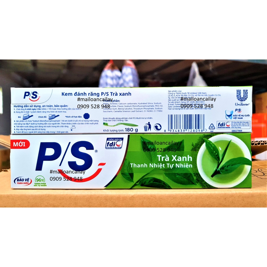 Kem Đánh Răng P/s Trà Xanh 180g ngẫu nhiên