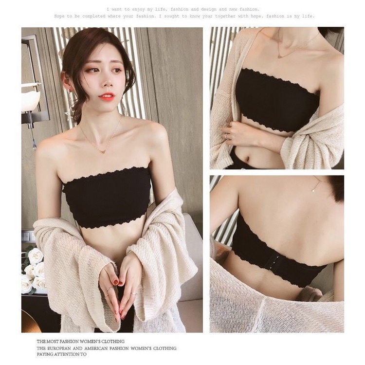 Áo Ngực Bộ đồ lót nữ Ngực Ren Không Dây Không Gọng Chống Trượt Thoáng Khí Thoải Mái Gợi Cảm Cho Nữ