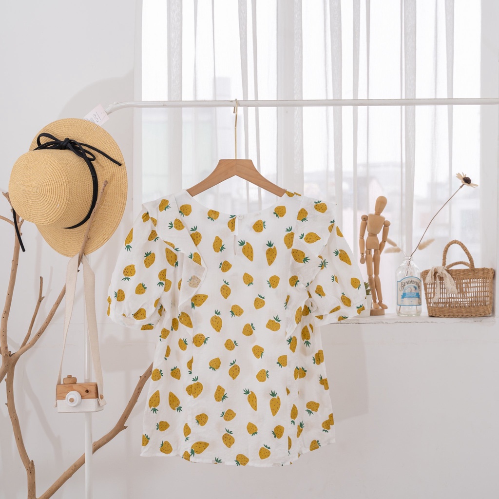 MINX - Áo Chika Square Ruffle Blouse