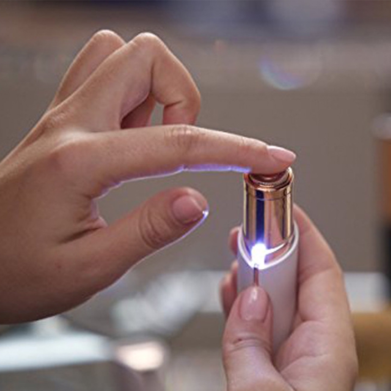 Máy Tẩy Lông Không Đau Hình Thỏi Son Tiện Dụng Cho Nữ